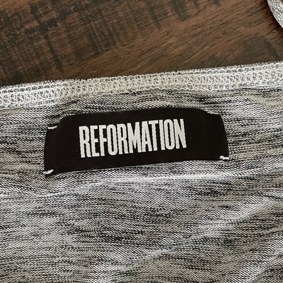 Reformation Metallic Silver Mini Dress NEW - Picture 7 of 9